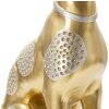 Mauro Ferretti honden sculptuur Sit Dog 19.8x10x29 cm goud zilver