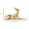 Mauro Ferretti honden sculptuur 32,2x9,5x18,3 cm goud zilver
