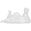 Mauro Ferretti Vrouw Yoga Relax sculptuur 32x12,5x16 cm wit