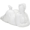 Mauro Ferretti Vrouw Yoga Relax sculptuur 32x12,5x16 cm wit
