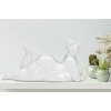 Mauro Ferretti Vrouw Yoga Relax sculptuur 32x12,5x16 cm wit