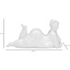 Mauro Ferretti Vrouw Yoga Relax sculptuur 32x12,5x16 cm wit