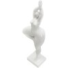 Mauro Ferretti yoga figuur staand vrouw yoga 16x9x45,8 cm wit
