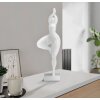 Mauro Ferretti yoga figuur staand vrouw yoga 16x9x45,8 cm wit