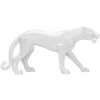 Mauro Ferretti panter sculptuur wit 70x18x32,5 cm