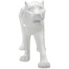 Mauro Ferretti panter sculptuur wit 70x18x32,5 cm