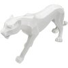 Mauro Ferretti panter sculptuur wit 70x18x32,5 cm