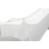 Mauro Ferretti panter sculptuur wit 70x18x32,5 cm