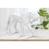 Mauro Ferretti panter sculptuur wit 70x18x32,5 cm