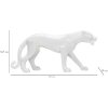 Mauro Ferretti panter sculptuur wit 70x18x32,5 cm