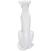 Mauro Ferretti luipaard figuur zittend 27x38x74 cm wit
