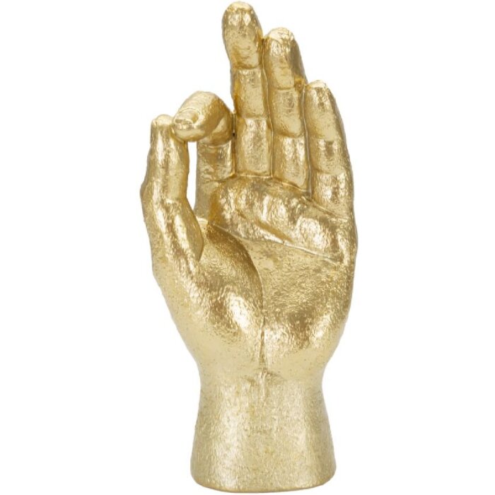 Mauro Ferretti handsculptuur Ok Hand 10x7x22,5 cm goud