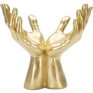 Mauro Ferretti handsculptuur Vredeshanden 25x15x24 cm goud