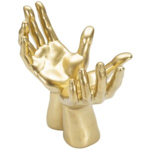 Mauro Ferretti handsculptuur Vredeshanden 25x15x24 cm goud