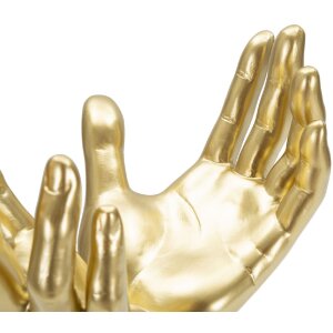 Mauro Ferretti handsculptuur Vredeshanden 25x15x24 cm goud