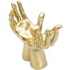 Mauro Ferretti handsculptuur Vredeshanden 25x15x24 cm goud