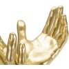 Mauro Ferretti handsculptuur Vredeshanden 25x15x24 cm goud