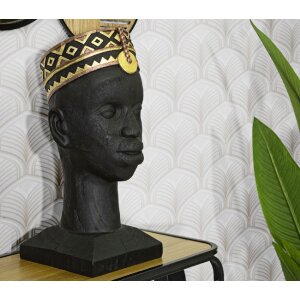 Mauro Ferretti Buste Massai Man 25x25x56 cm zwart