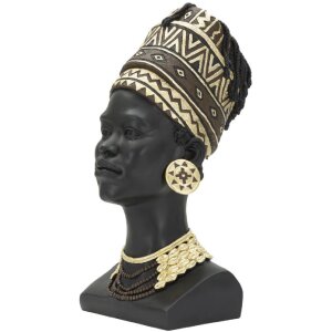 Mauro Ferretti Buste Massai Vrouw Cup 21,5x27,5x45 cm zwart