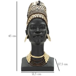 Mauro Ferretti Buste Massai Vrouw Cup 21,5x27,5x45 cm zwart
