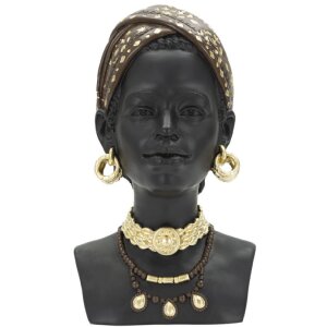 Mauro Ferretti Buste Massai Vrouw 19x18,5x30 cm zwart