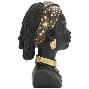 Mauro Ferretti Buste Massai Vrouw 19x18,5x30 cm zwart