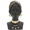 Mauro Ferretti Buste Massai Vrouw 19x18,5x30 cm zwart
