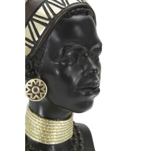 Mauro Ferretti Buste Massai Vrouw Stam 23x19x38,5 cm zwart