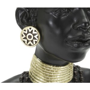 Mauro Ferretti Buste Massai Vrouw Stam 23x19x38,5 cm zwart