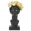 Mauro Ferretti Buste Vrouw met Vlinder 21x20x36,5 cm zwart goud