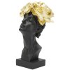 Mauro Ferretti Buste Vrouw met Vlinder 21x20x36,5 cm zwart goud
