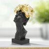 Mauro Ferretti Buste Vrouw met Vlinder 21x20x36,5 cm zwart goud