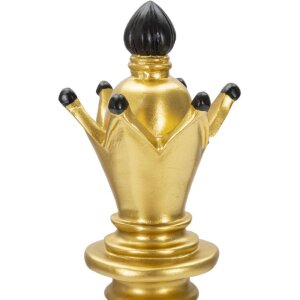 Mauro Ferretti schaakstuk Alfiere Ø 12,5x38,5 cm goud zwart decoratie