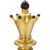 Mauro Ferretti schaakstuk Alfiere Ø 12,5x38,5 cm goud zwart decoratie