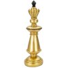 Mauro Ferretti schaakstuk koning Ø 11x32.5 cm goud zwart decoratie