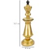 Mauro Ferretti schaakstuk koning Ø 11x32.5 cm goud zwart decoratie