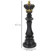 Mauro Ferretti schaakstuk koning Ø 13x40,5 cm zwart goud decoratie