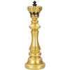 Mauro Ferretti schaakstuk koning Ø 13x40.5 cm goud zwart decoratie