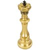 Mauro Ferretti schaakstuk koning Ø 13x40.5 cm goud zwart decoratie