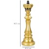 Mauro Ferretti schaakstuk koning Ø 13x40.5 cm goud zwart decoratie