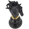 Mauro Ferretti schaakstuk paard 14x11x27 cm zwart goud decoratie
