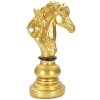 Mauro Ferretti schaakstuk paard decoratie 14x11x27 cm goud zwart