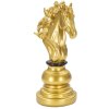 Mauro Ferretti schaakstuk paard decoratie 14x11x27 cm goud zwart