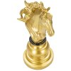 Mauro Ferretti schaakstuk paard decoratie 14x11x27 cm goud zwart