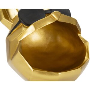 Mauro Ferretti decoratief beeldje hond Ø17x23,5 cm goud zwart