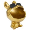 Mauro Ferretti decoratief beeldje hond Ø17x23,5 cm goud zwart