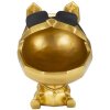 Mauro Ferretti decoratief beeldje hond Ø17x23,5 cm goud zwart