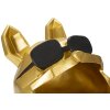 Mauro Ferretti decoratief beeldje hond Ø17x23,5 cm goud zwart