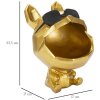 Mauro Ferretti decoratief beeldje hond Ø17x23,5 cm goud zwart