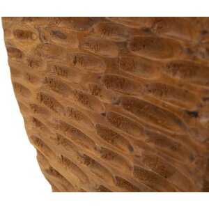 Mauro Ferretti sculptuur Munt 30x1,5x40 cm teak bruin